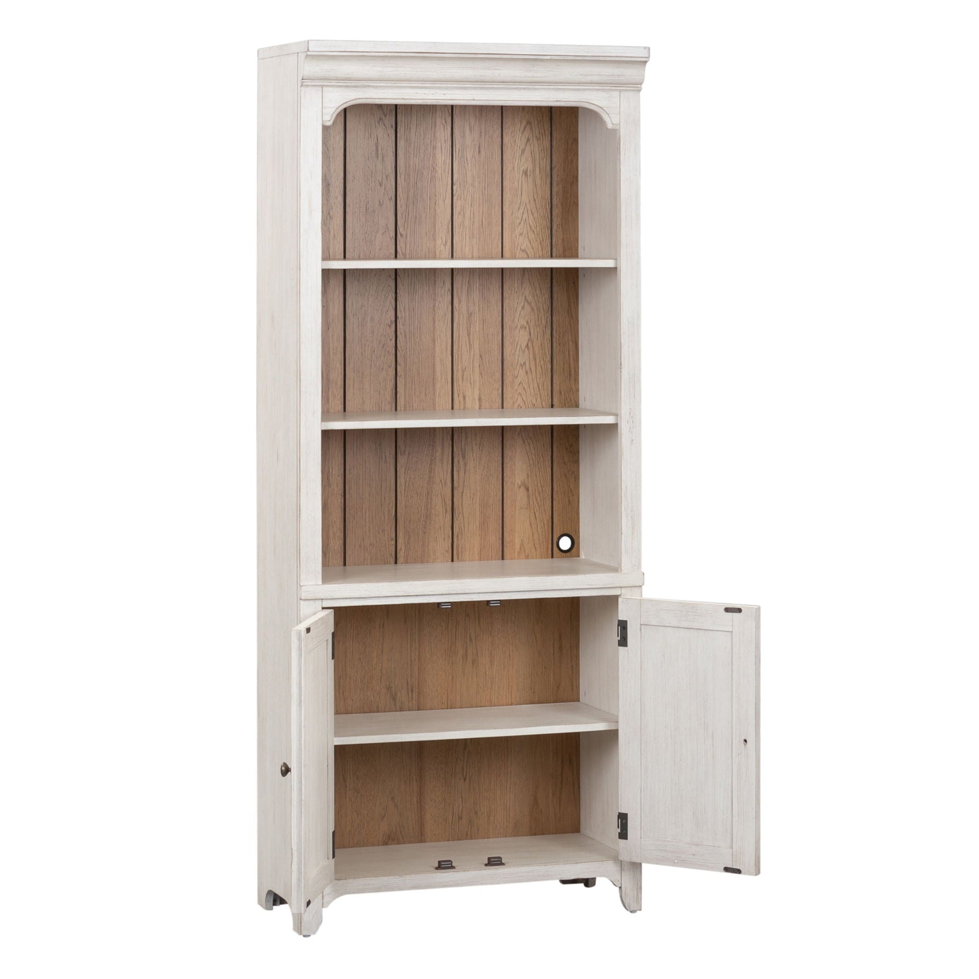 Liberty Furniture Farmhouse Reimagined - Bookcase - White | Meri Furniture
