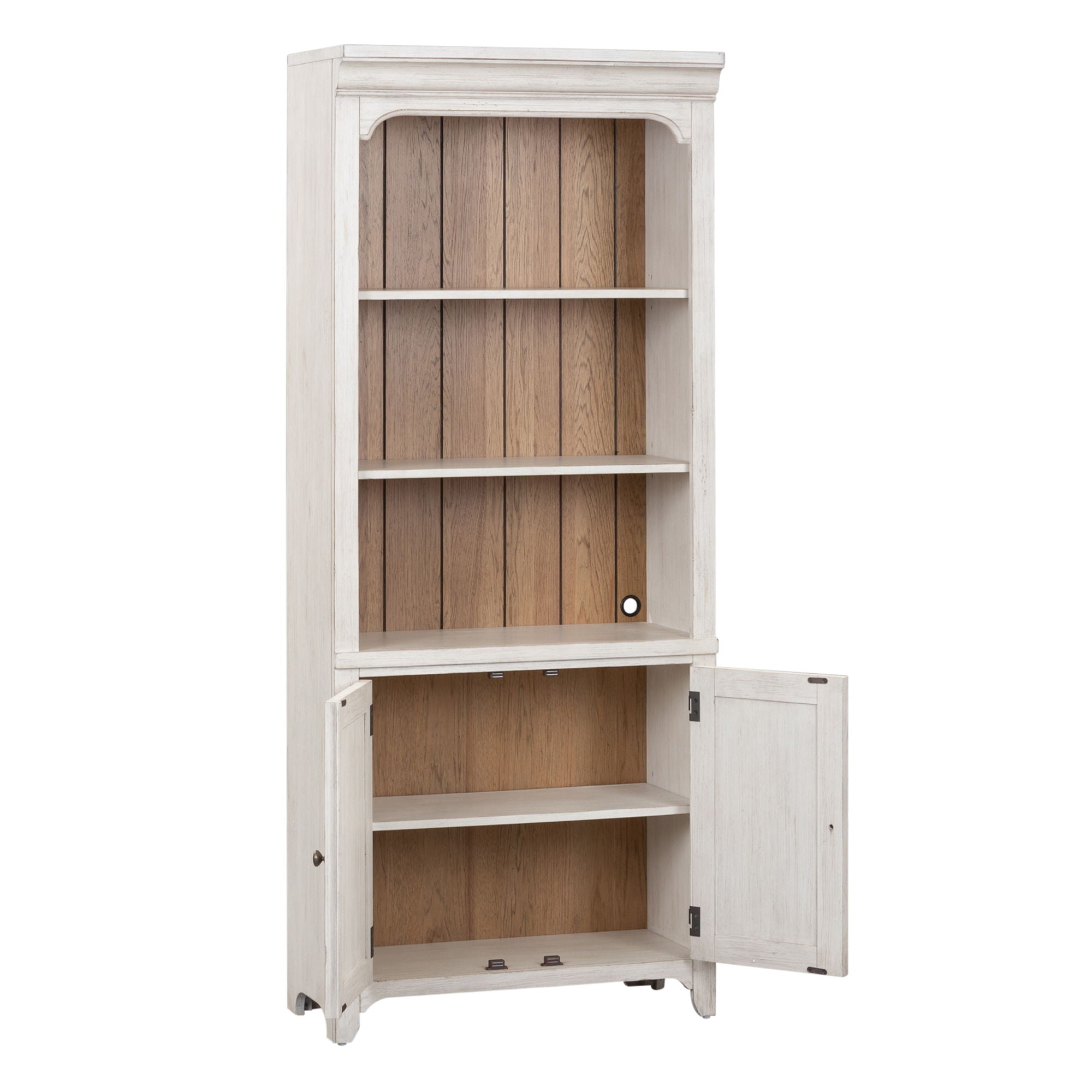 Liberty Furniture Farmhouse Reimagined - Bookcase - White | Meri Furniture