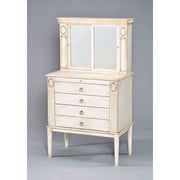 ACME Leven - Jewelry Armoire - Antique White | Meri Furniture