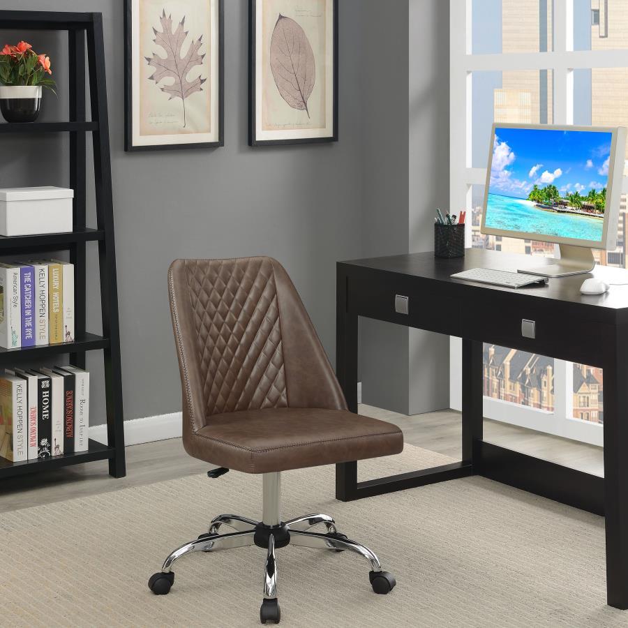 Coaster Fine Furniture Althea - Upholstered Adjustable Home Office Desk Chair | Meri Furniture