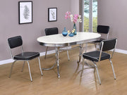 Coaster Fine Furniture Retro - Oval Dining Table Set | Meri Furniture