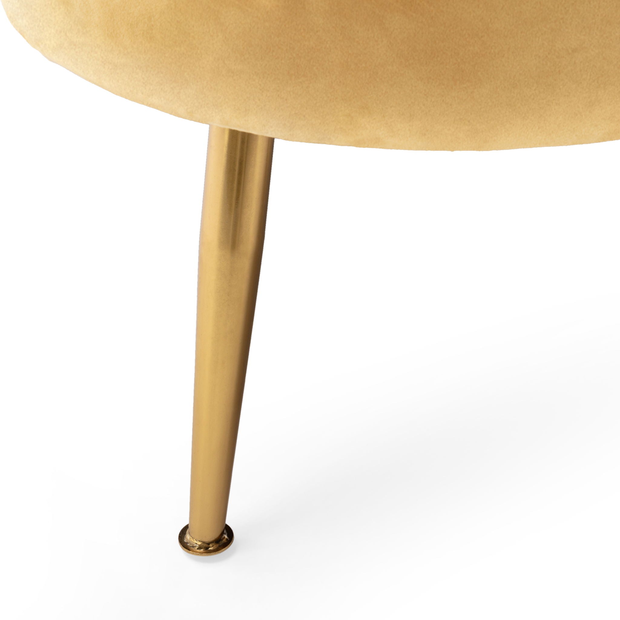 Modern Glam 3 Seater Sofa With Velvet Texture