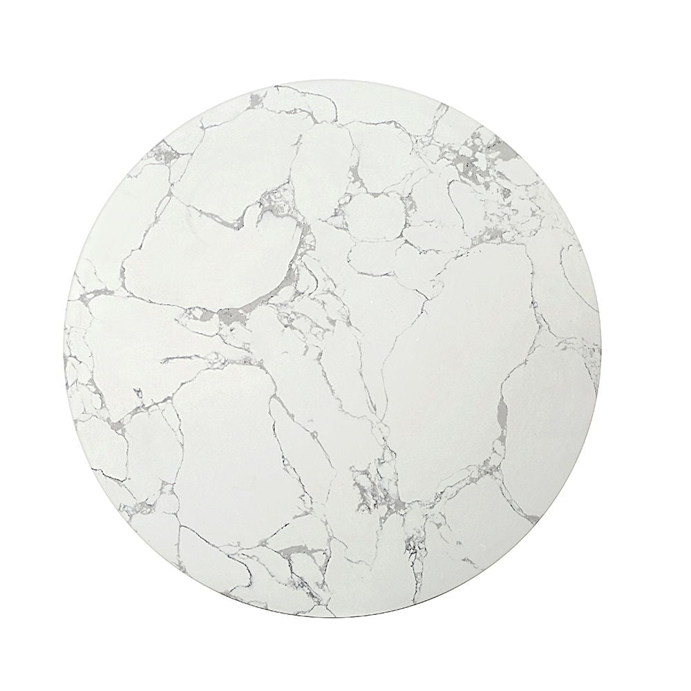 ACME Clayten - End Table - White Natural Marble Top & Espreeso Finish | Meri Furniture