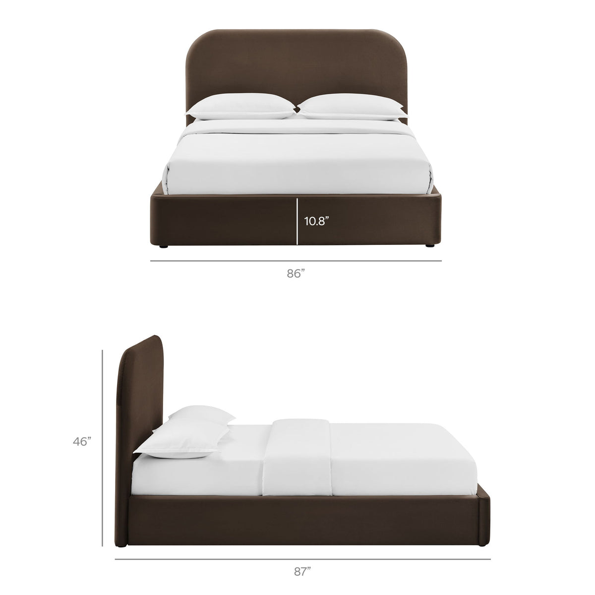 Keynote King Performance Velvet Storage Platform Bed Frame by Modway