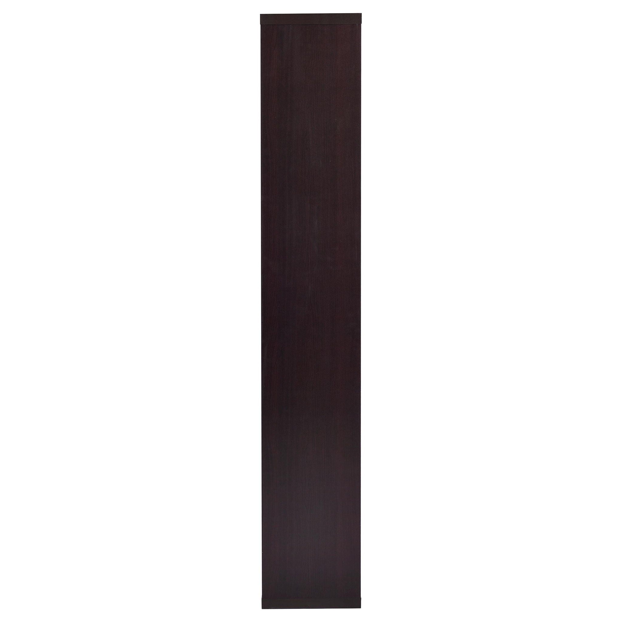 Theo 71-inch 6-shelf Bookshelf Cappuccino