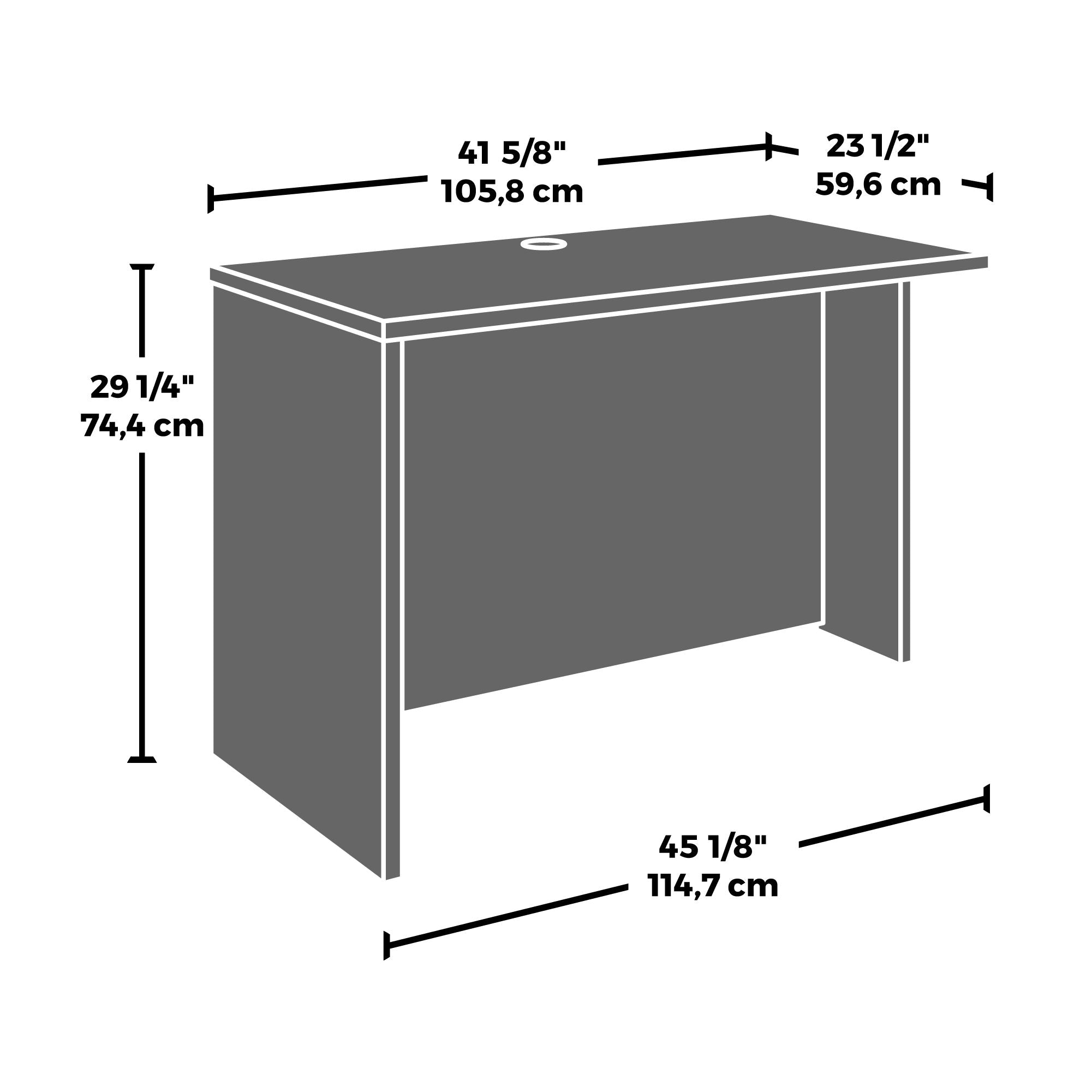 42" Commercial Desk Return in Noble Elm