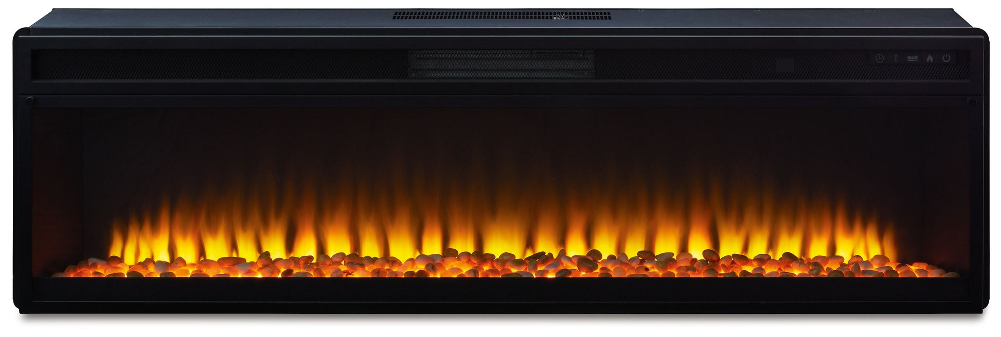 Ashley Furniture Entertainment - Black - Wide Fireplace Insert | Meri Furniture