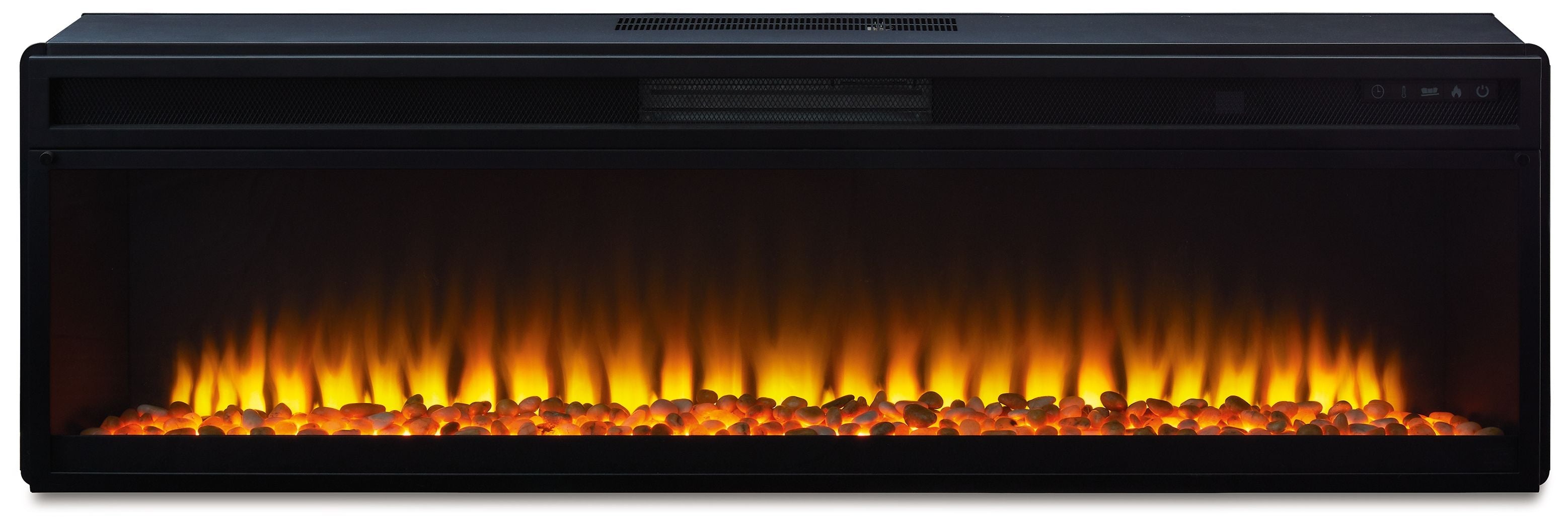 Ashley Furniture Entertainment - Black - Wide Fireplace Insert | Meri Furniture