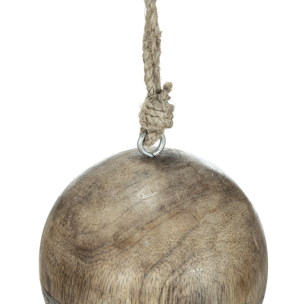 Christmas Ball Ornaments, Wood Decorative Hanging Ball Christmas Tree Ornaments For Holiday Party Decorations