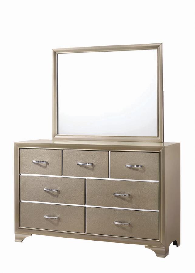 Coaster Fine Furniture Beaumont - Dresser Mirror - Champagne | Meri Furniture
