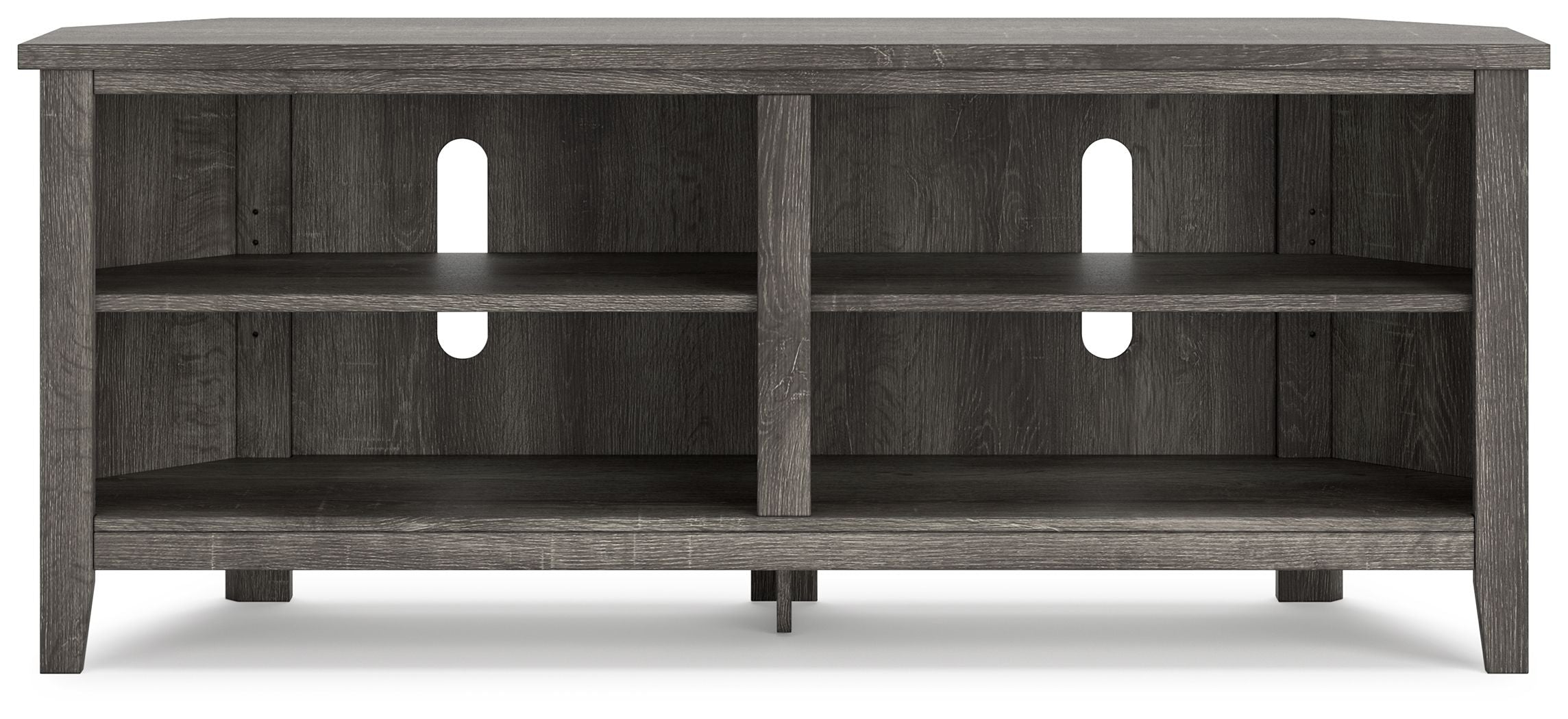 Signature Design by Ashley® Arlenbry - Gray - Medium Corner TV Stand | Meri Furniture