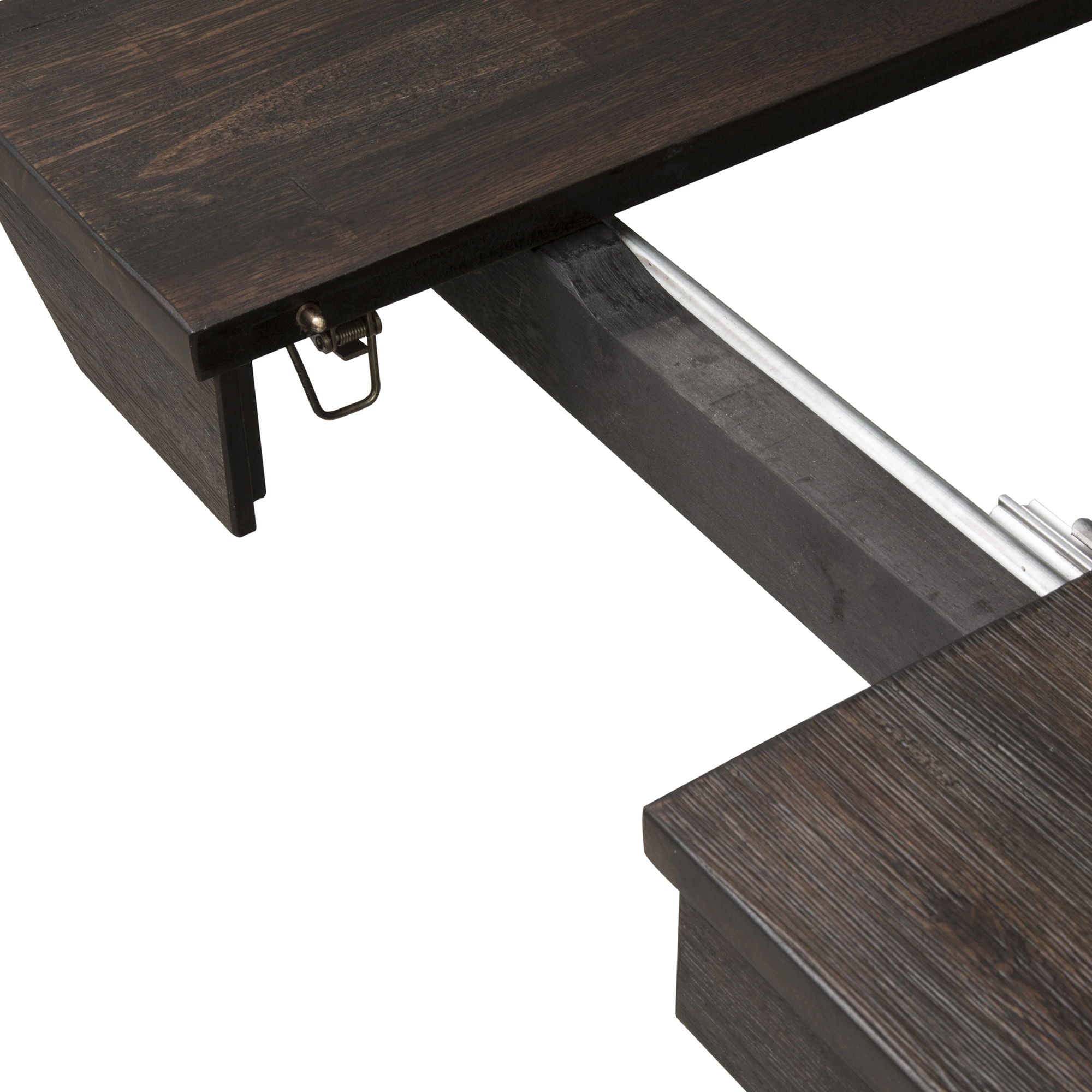Double Bridge - Trestle Table - Dark Brown