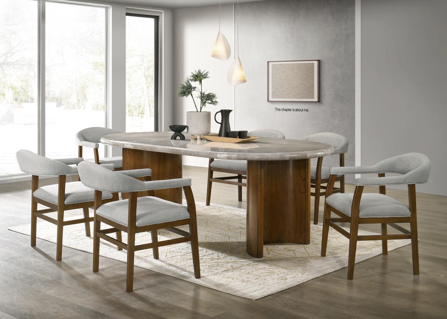 D071 - Dining Chair (Set of 2) - Dark Walnut