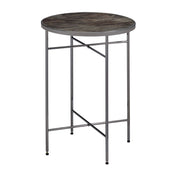 ACME Bage - Accent Table - Glass & Black Nickel | Meri Furniture