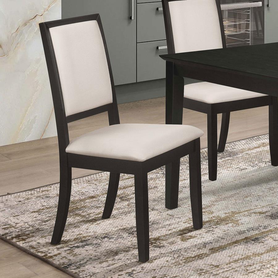 Coaster Fine Furniture Louise - Upholstered Wood Dining Side Chairs (Set of 2) - Black | Meri Furniture