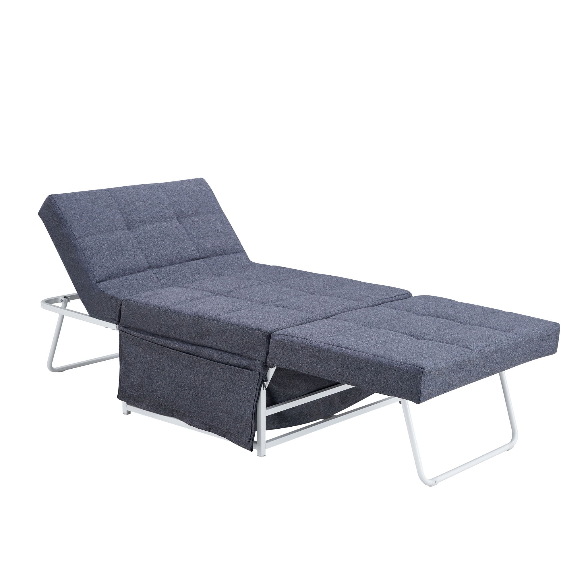 Modern Convertible Sofa Bed 4 In 1 Folding Ottoman Sleeper With Adjustable Backrest