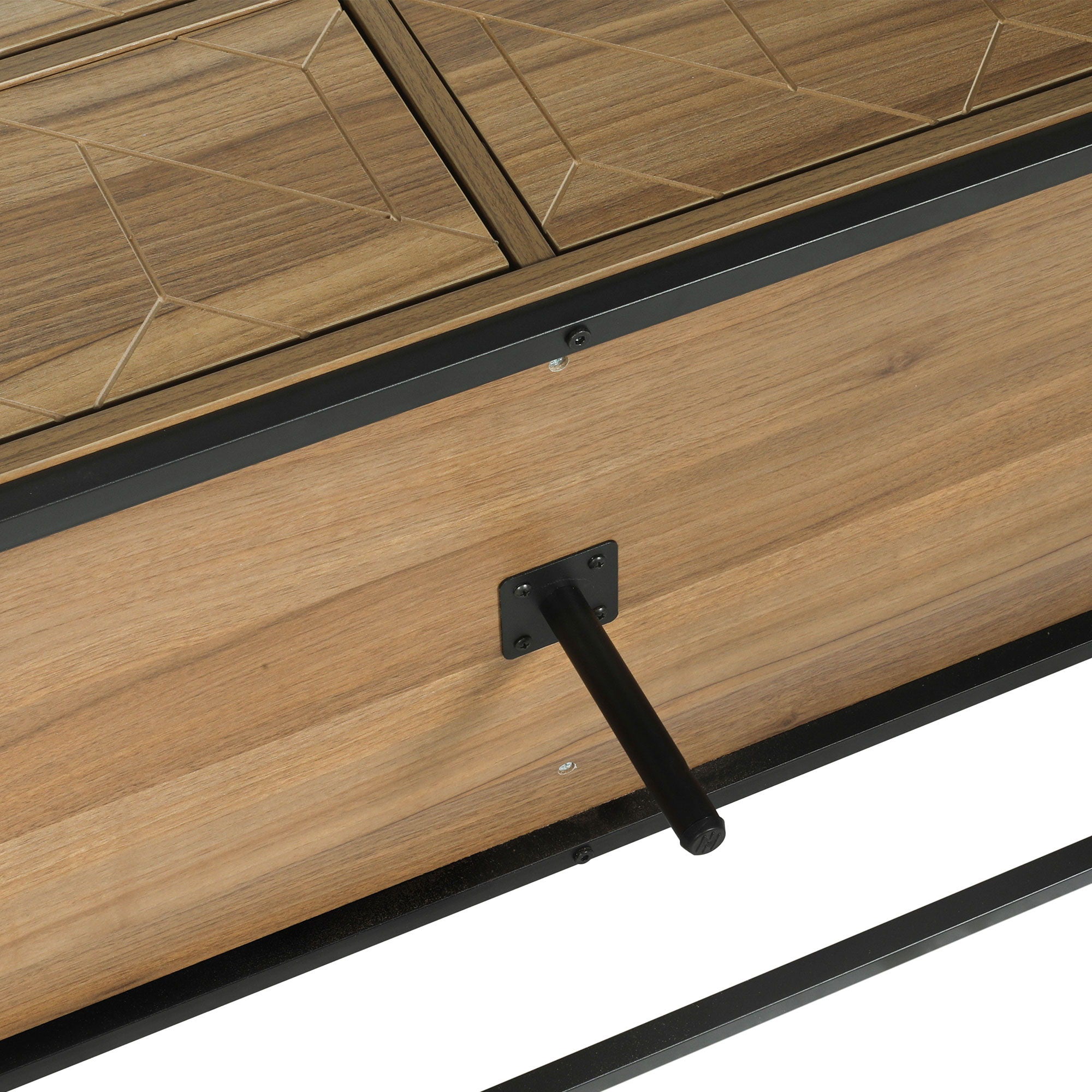 Modern 7 Drawer Dresser Cabinet - Walnut