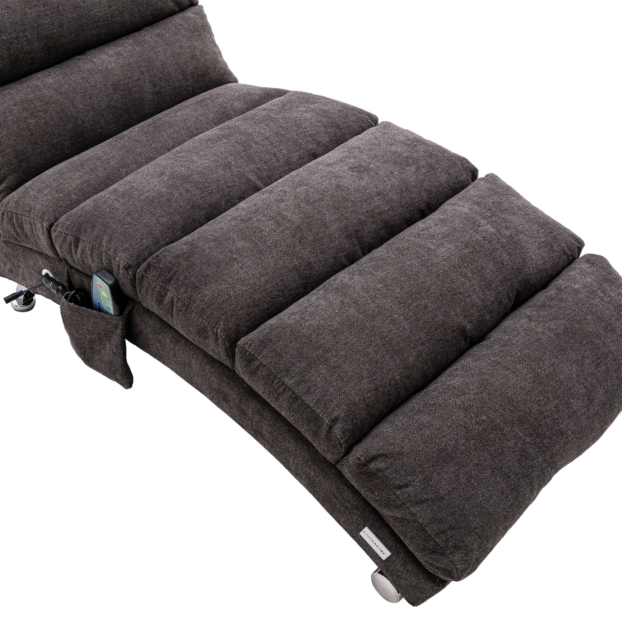 Massage Chaise Lounge Indoor With Remote Control, Ergonomic Electric Massage Lounger