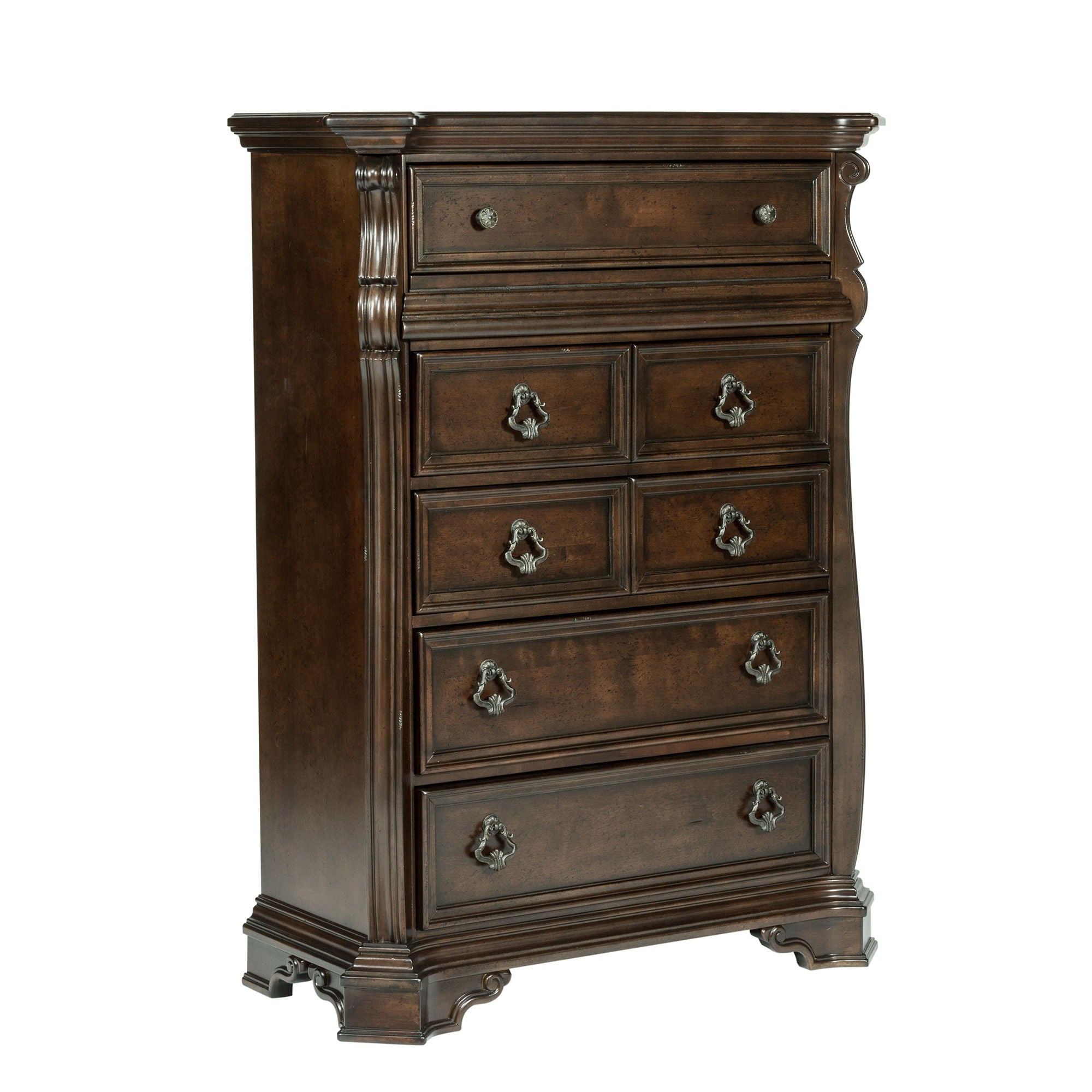 Liberty Furniture Arbor Place - 6 Drawer Chest - Dark Brown | Meri Furniture