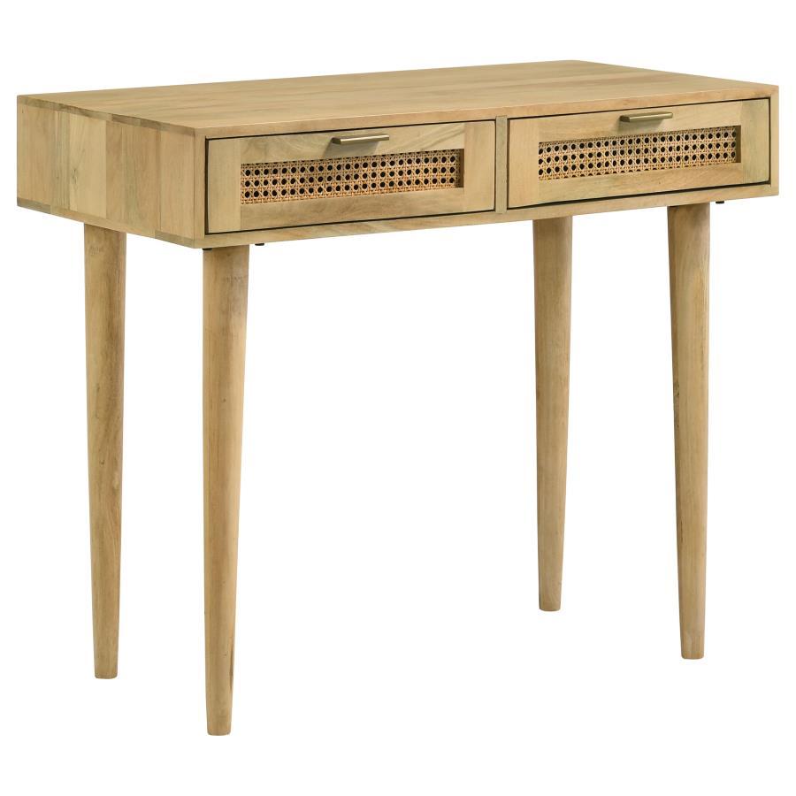 Coaster Fine Furniture Zamora - 2-Drawer Entryway Console Accent Table - Natural | Meri Furniture
