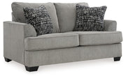 Signature Design by Ashley® Deakin - Ash - Loveseat | Meri Furniture
