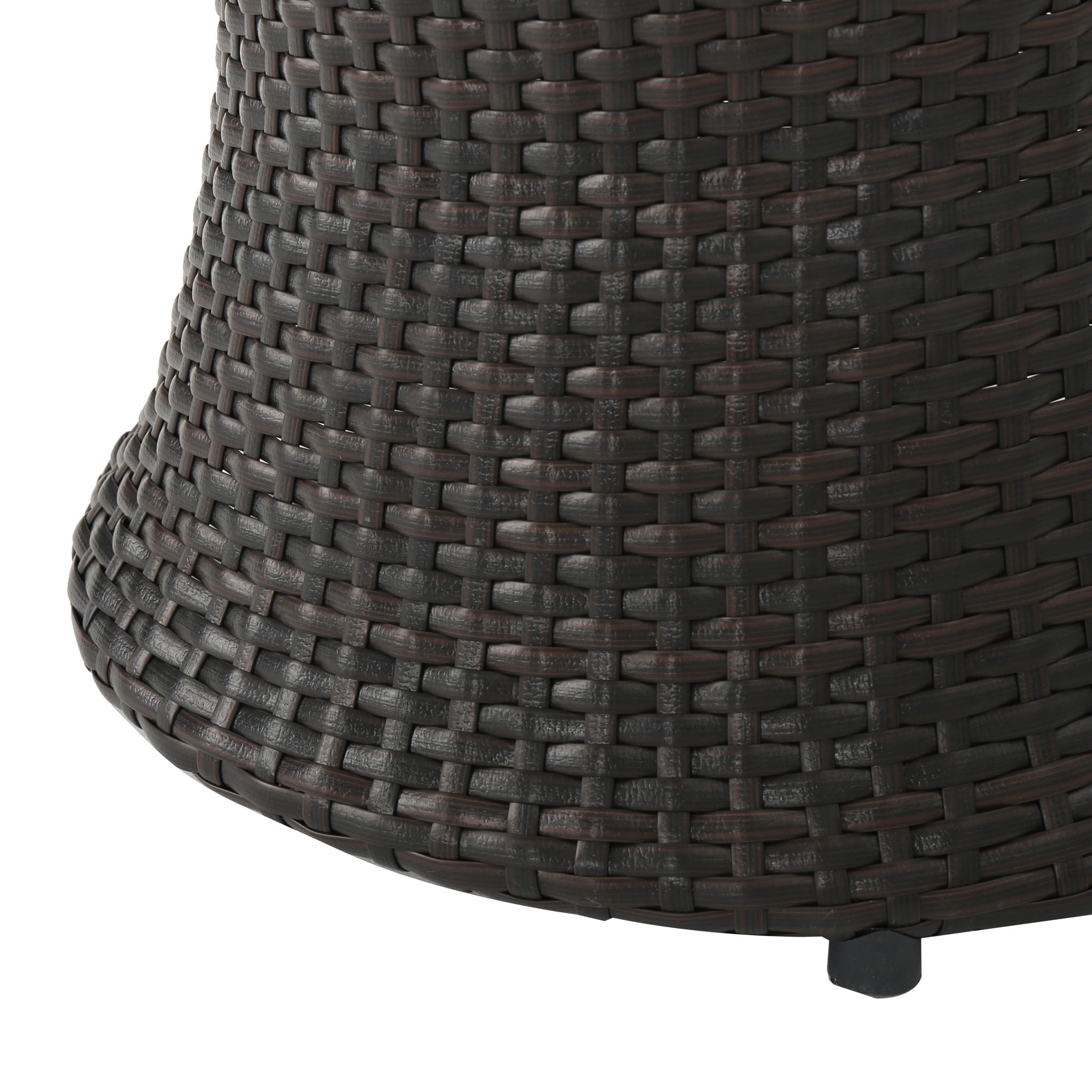 Thrive - Hourglass Rattan Table With No Glass Top