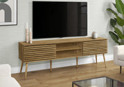 TV Stand, 72 Inch, Media Entertainment Center, Storage Cabinet, Console, Storage Shelves, Contemporary & Modern - Walnut