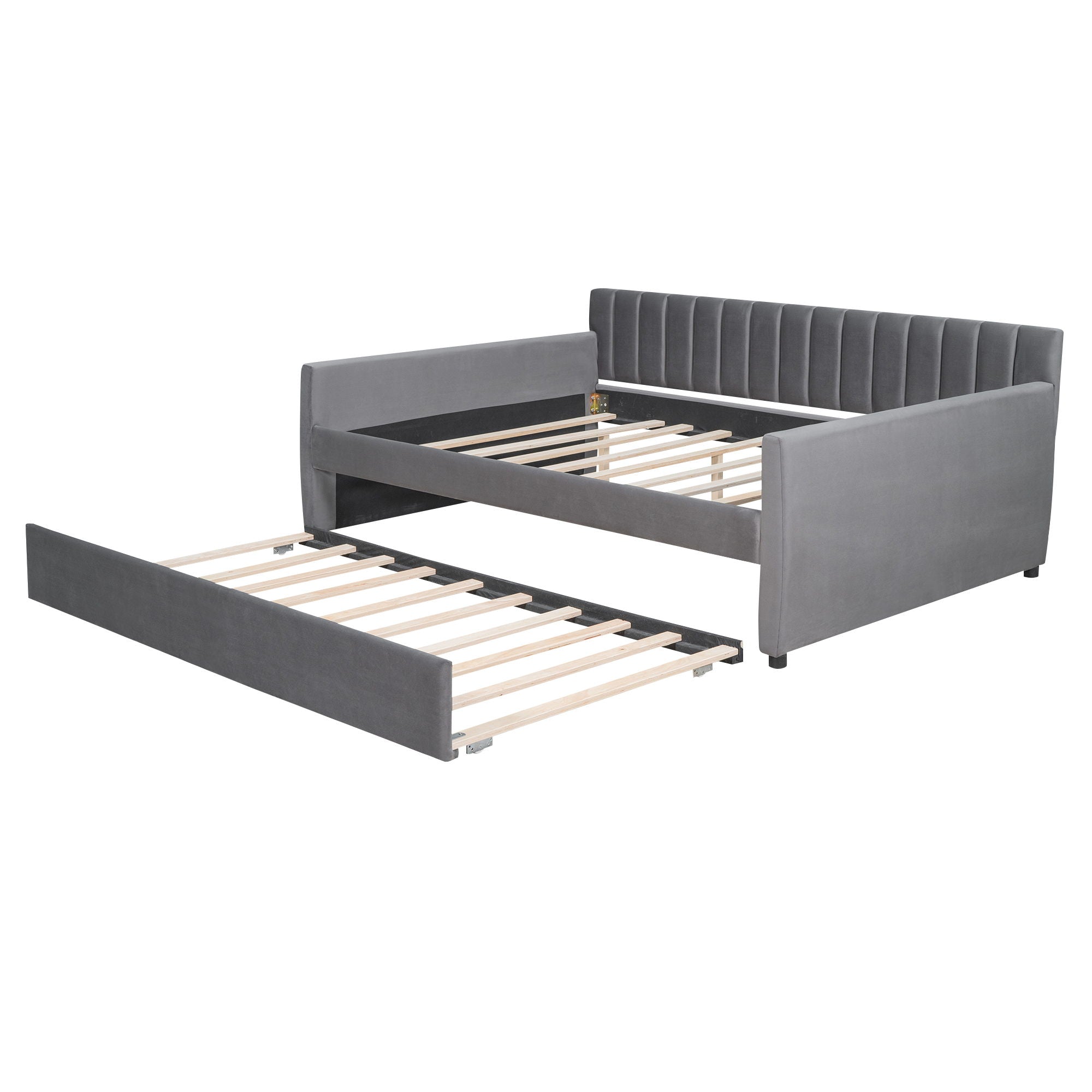 Upholstered Daybed With Slat Support