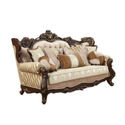 Shalisa - Sofa With 7 Pillows Same Lv01585) - Fabric & Walnut