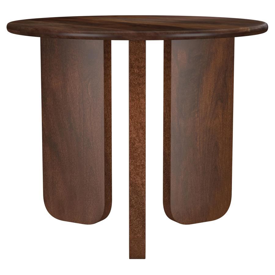 Coaster Fine Furniture Dale - Round Solid Mango Wood Table | Meri Furniture