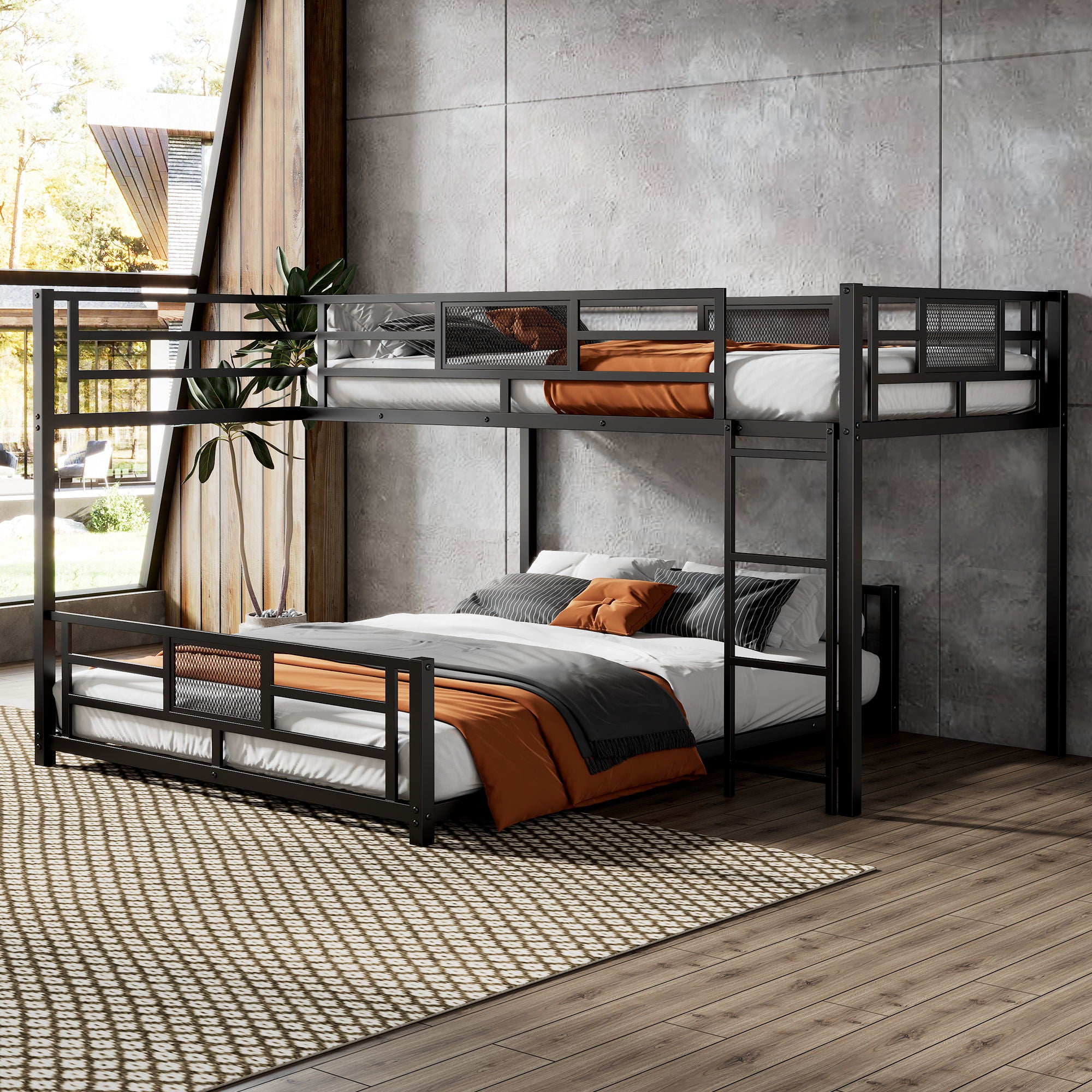 L-Shaped Bunk Bed