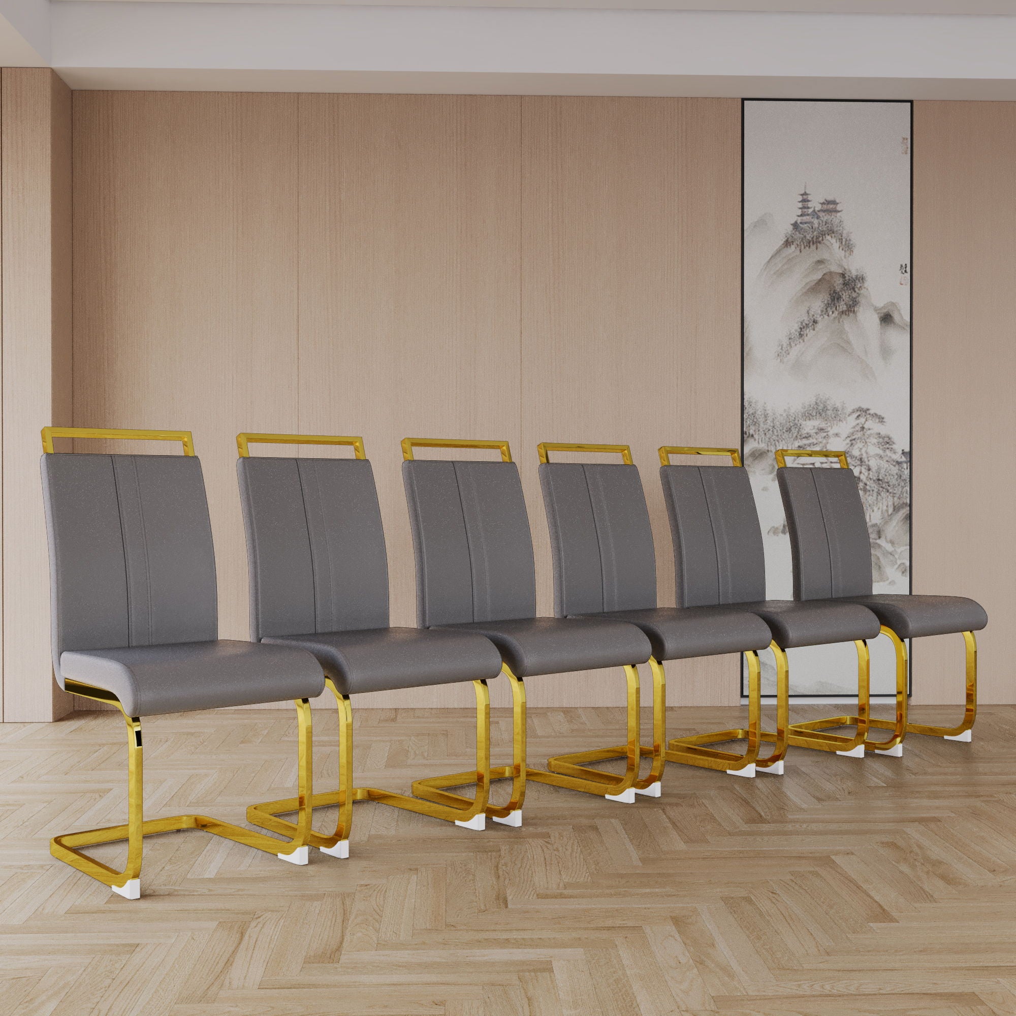 Side Dining Room Chair, Padded Seat High Back