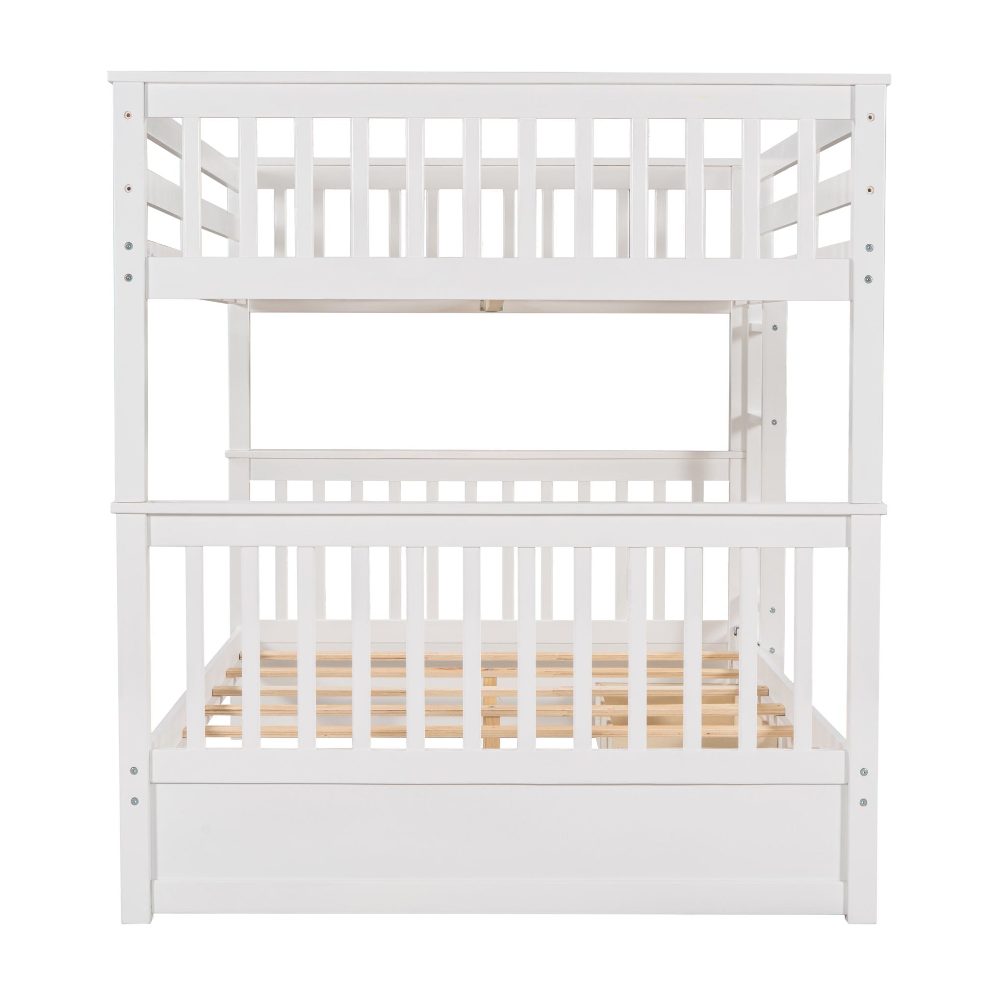 Bunk Bed With Ladders And 2 Storage Drawers