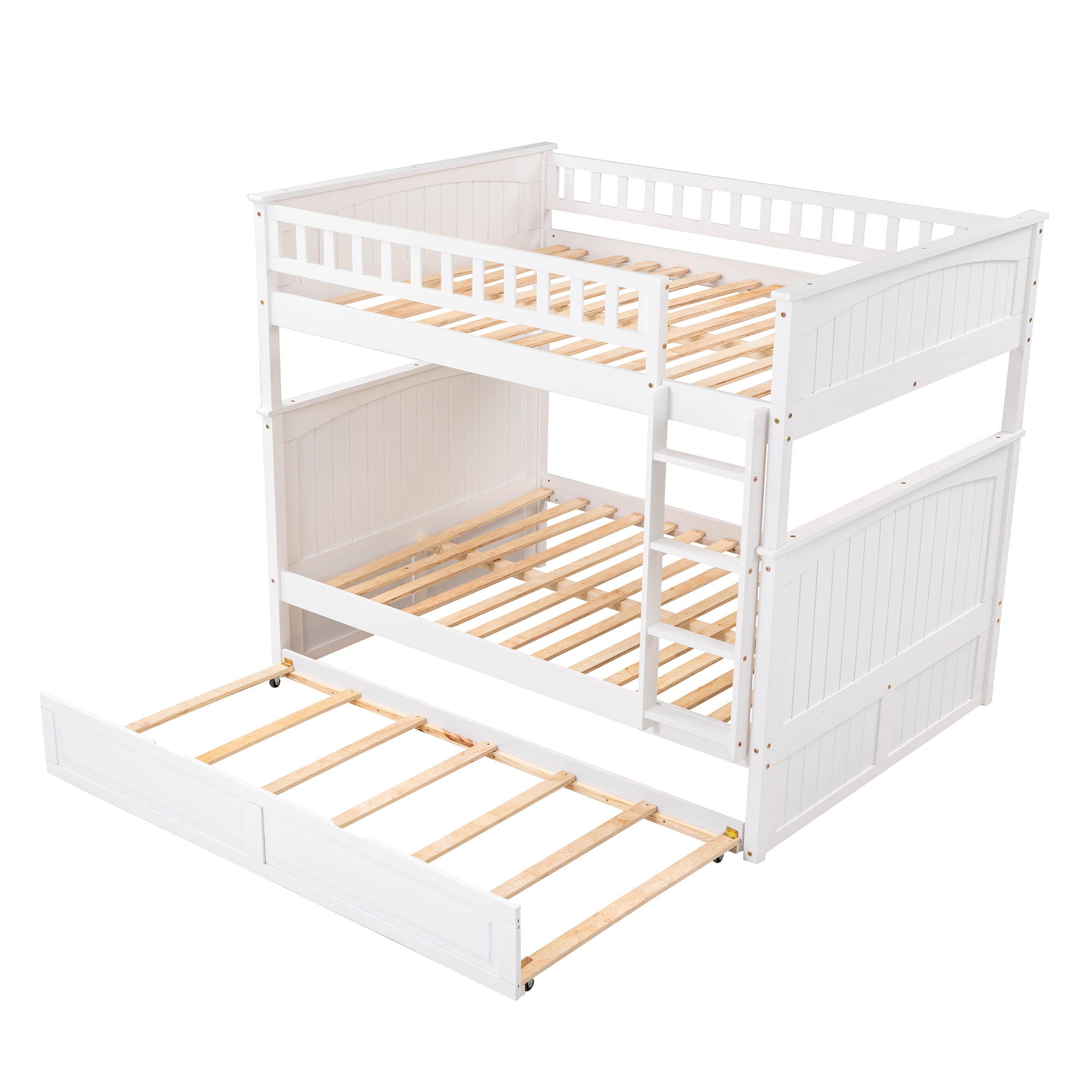 Bunk Bed With Twin Size Trundle, Guardrails
