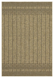 Earth - 7'10" X 10'3" Polypropylene, Indoor, Outdoor Area Rug - Jute / Black