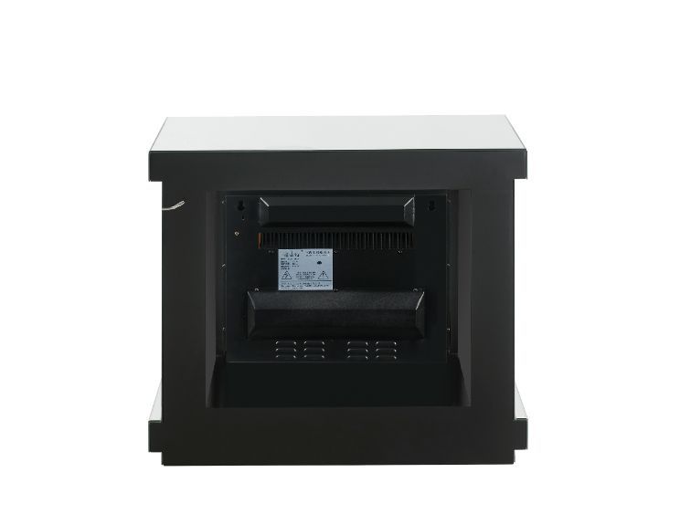 ACME Noralie - Fireplace - Led, Mirrored & Faux Diamonds | Meri Furniture