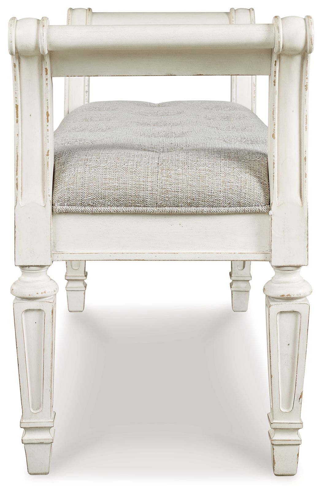 Ashley Furniture Realyn - Antique White - Accent Bench | Meri Furniture