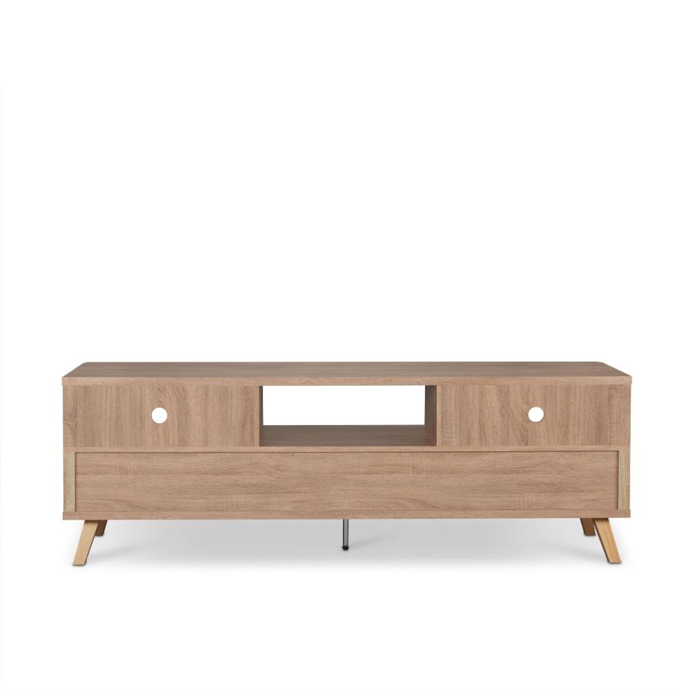 ACME Lakin - TV Stand - Rustic Natural | Meri Furniture