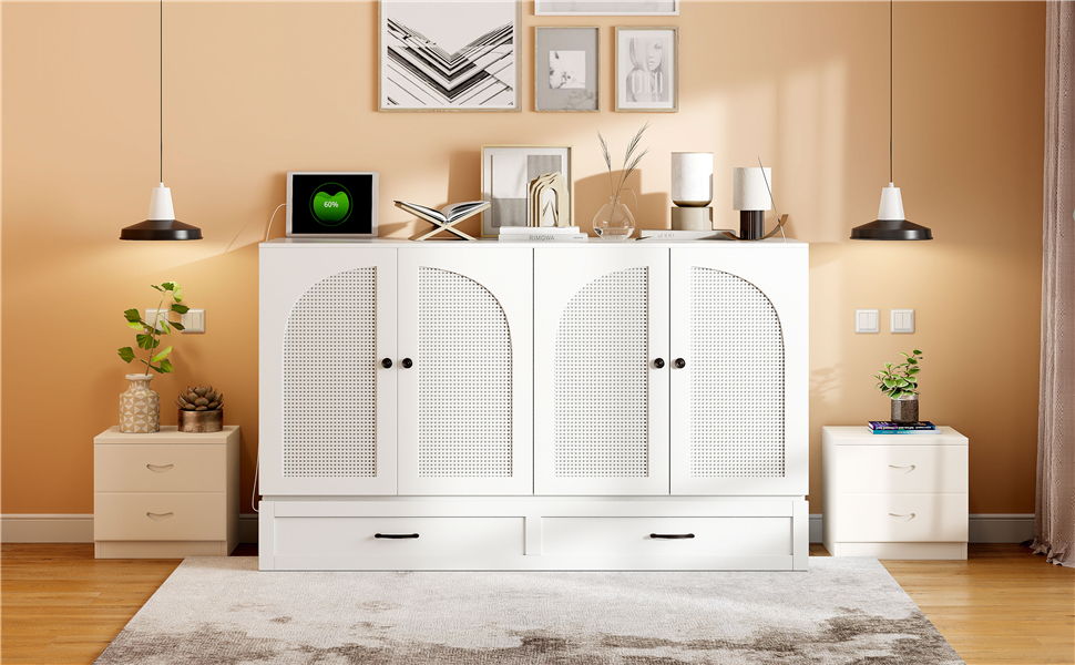 Murphy Bed With Large Drawers