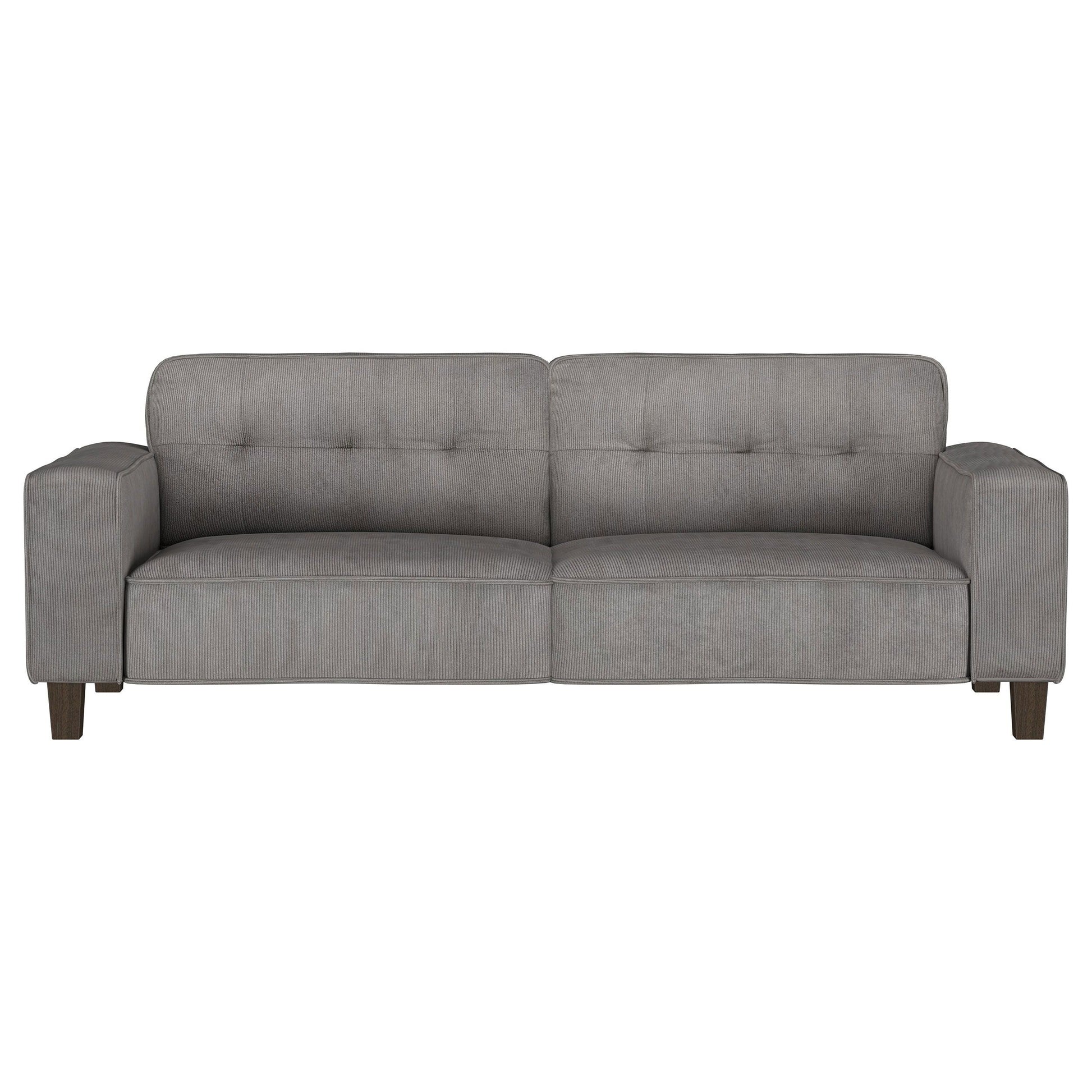 Coaster Fine Furniture Deerhurst - Upholstered Track Arm Tufted Sofa - Charcoal | Meri Furniture