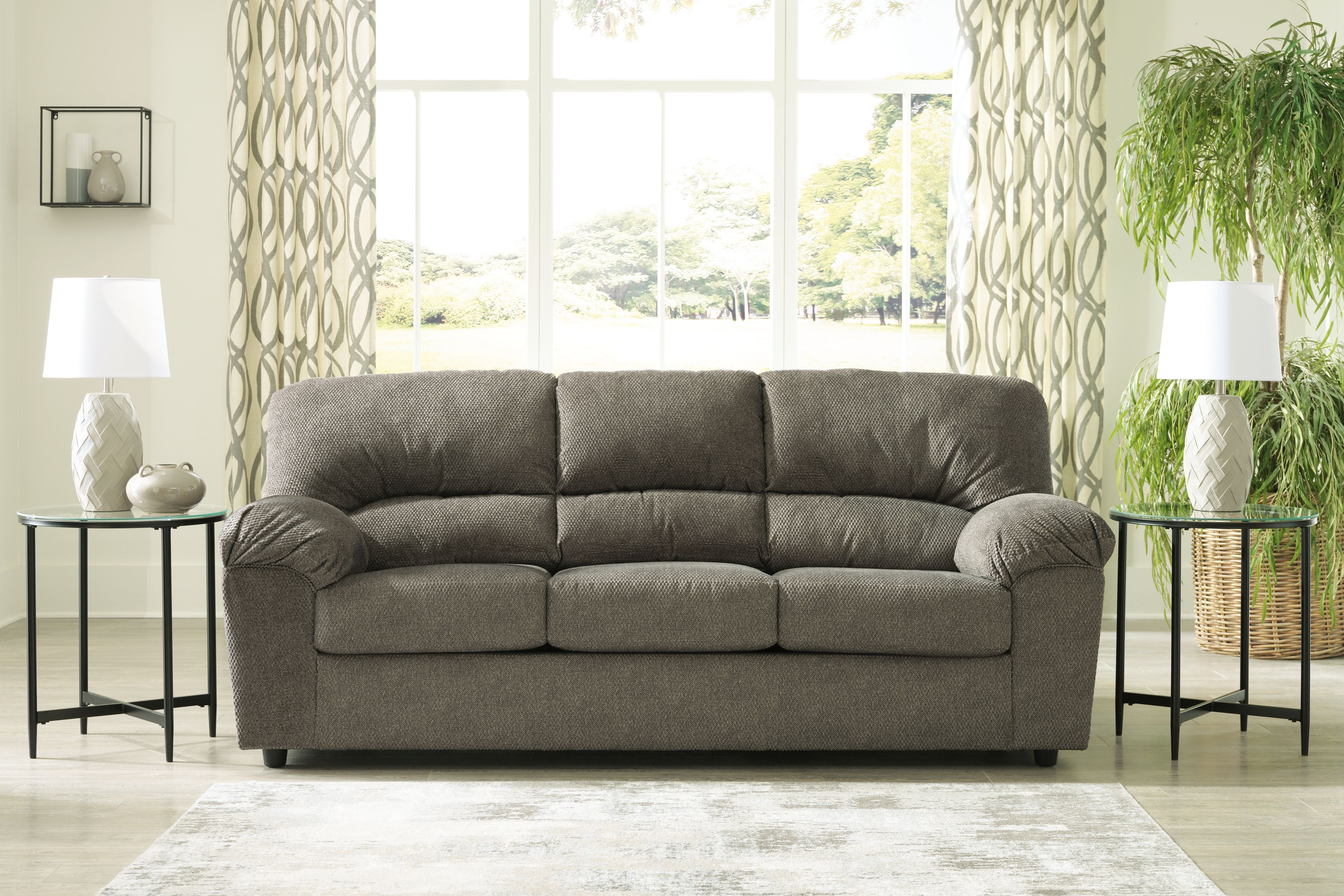 Signature Design by Ashley® Norlou - Flannel - Sofa | Meri Furniture