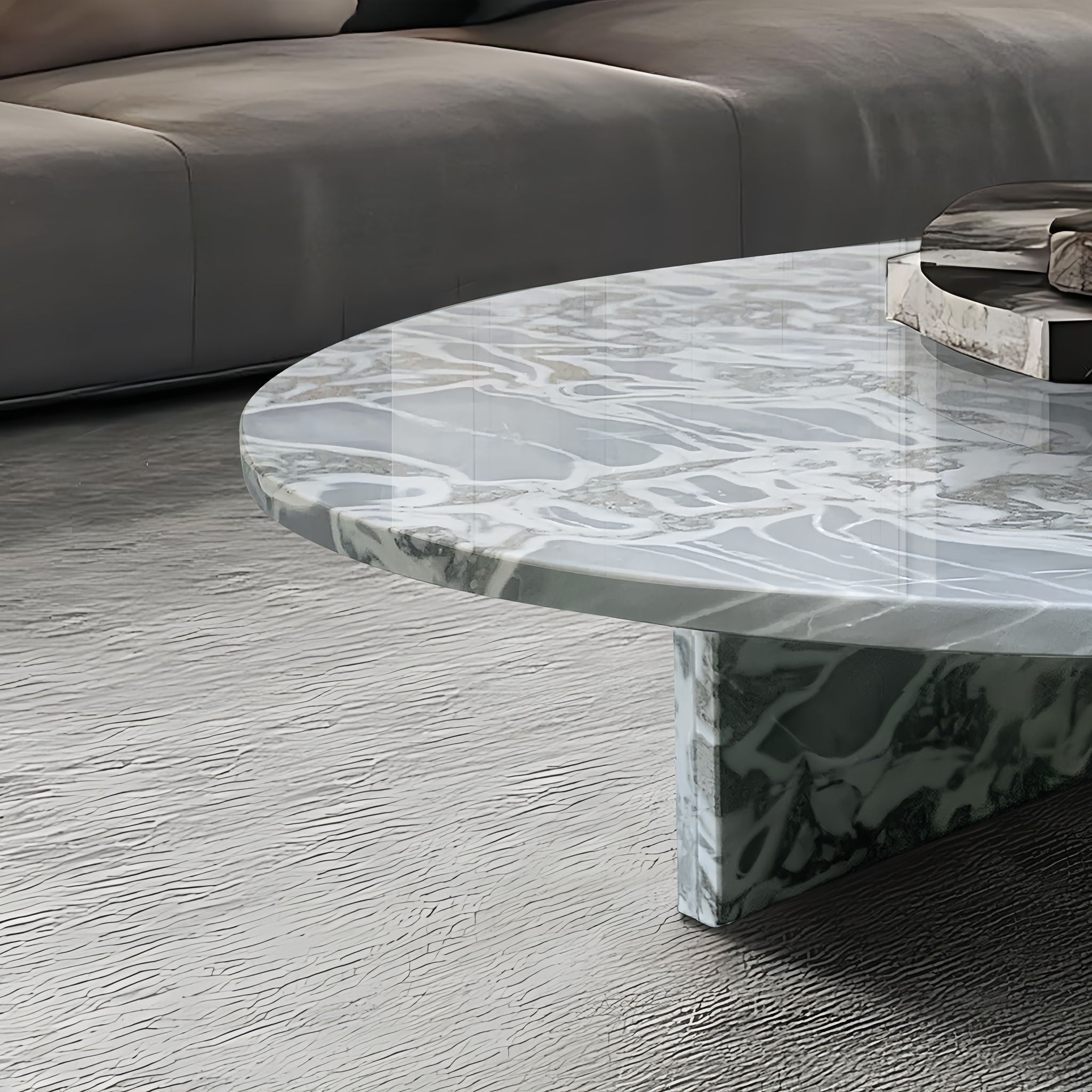 Luxury Coffee Table With Unique Veining, Unique Stone Design