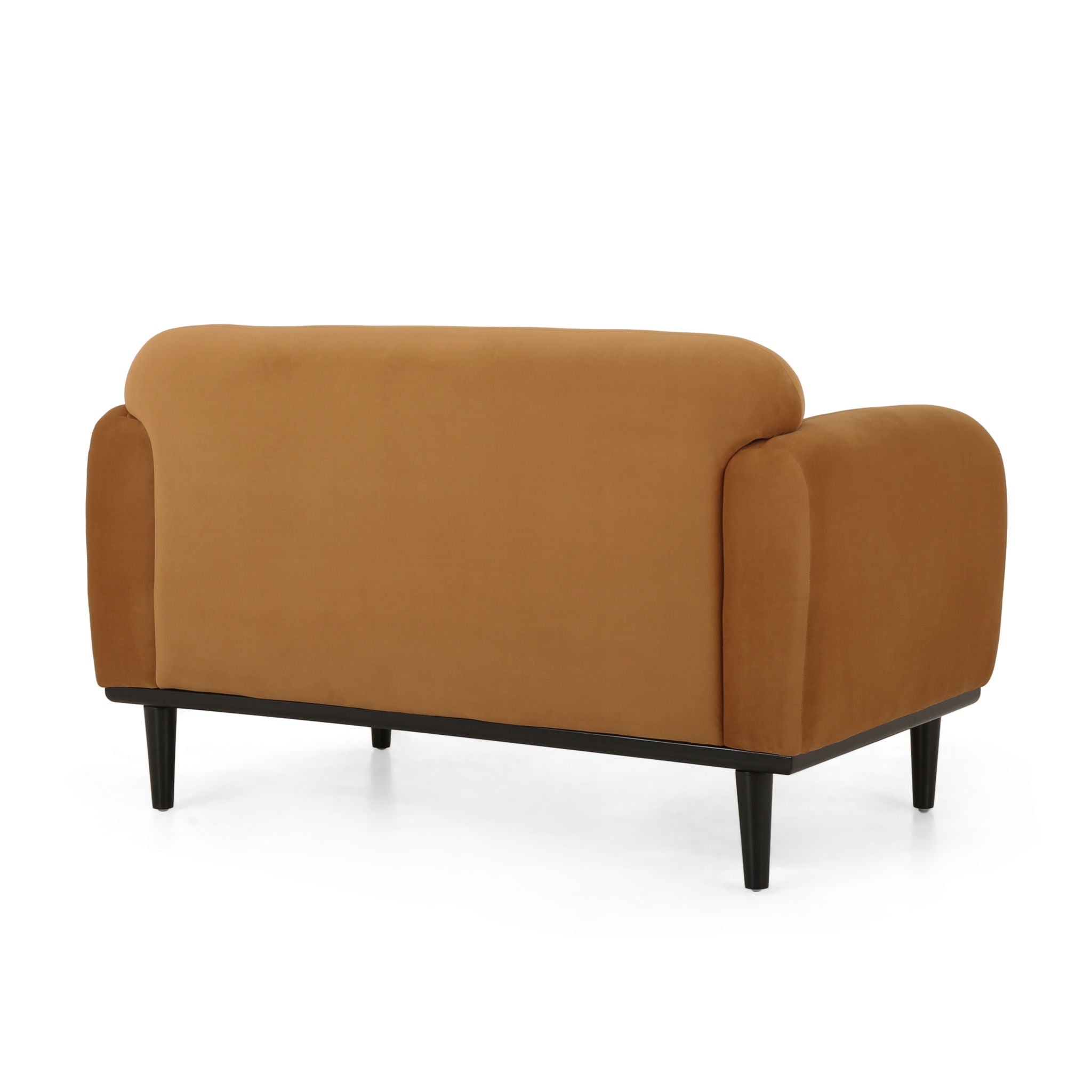 Sway - Upholstered Loveseat With Wood Legs And Round Arms