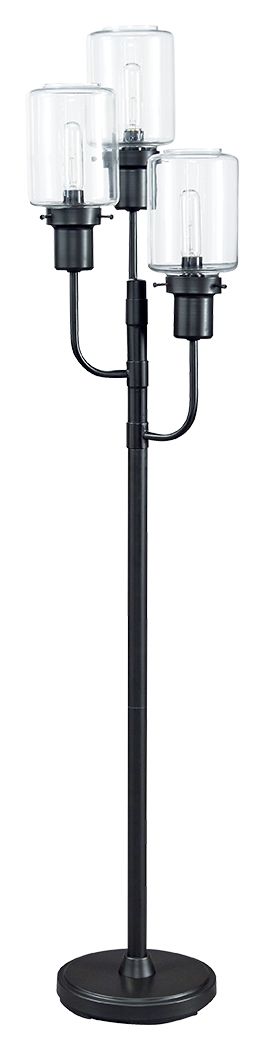 Ashley Furniture Jaak - Bronze Finish - Metal Floor Lamp | Meri Furniture