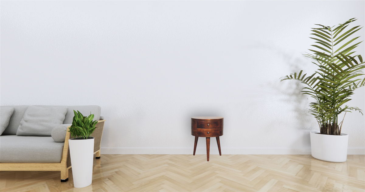 Odyssey - Tripod Bedside Table - Chestnut