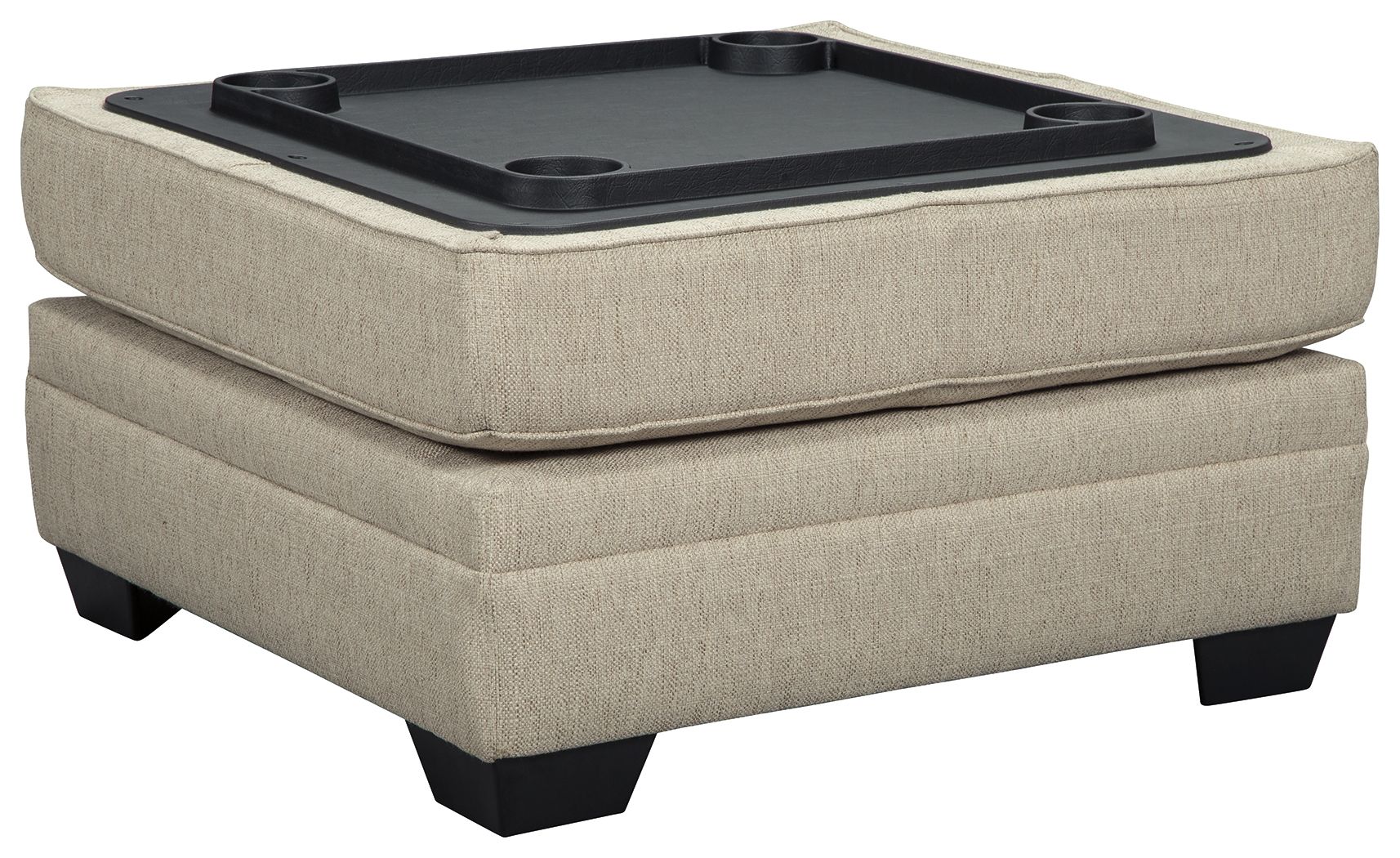 Ashley Furniture Luxora - Bisque - Ottoman With Storage | Meri Furniture
