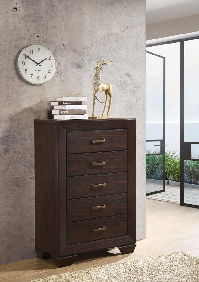 Coaster Fine Furniture Kauffman - 5-Drawer Bedroom Chest | Meri Furniture
