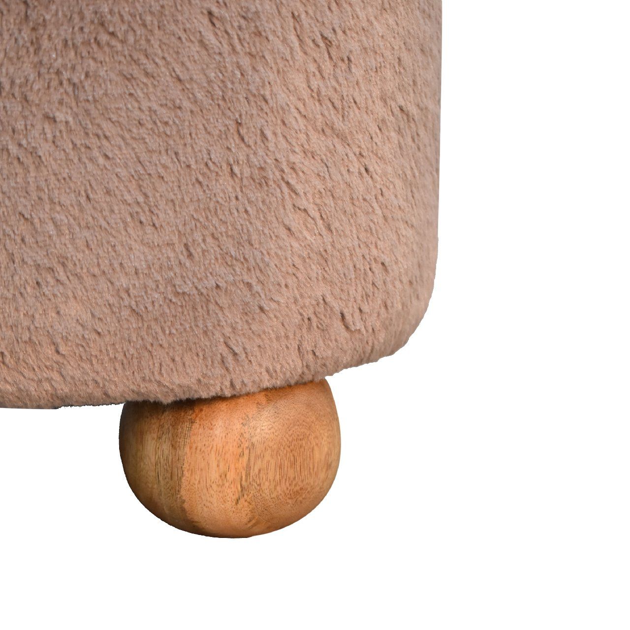 Round Ball Footstool - Mocha
