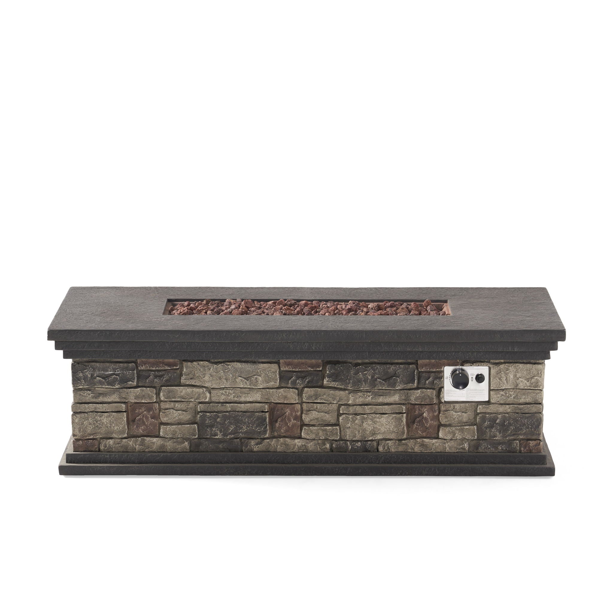 Fire Pit With Lightweight Concrete And Steel Frame