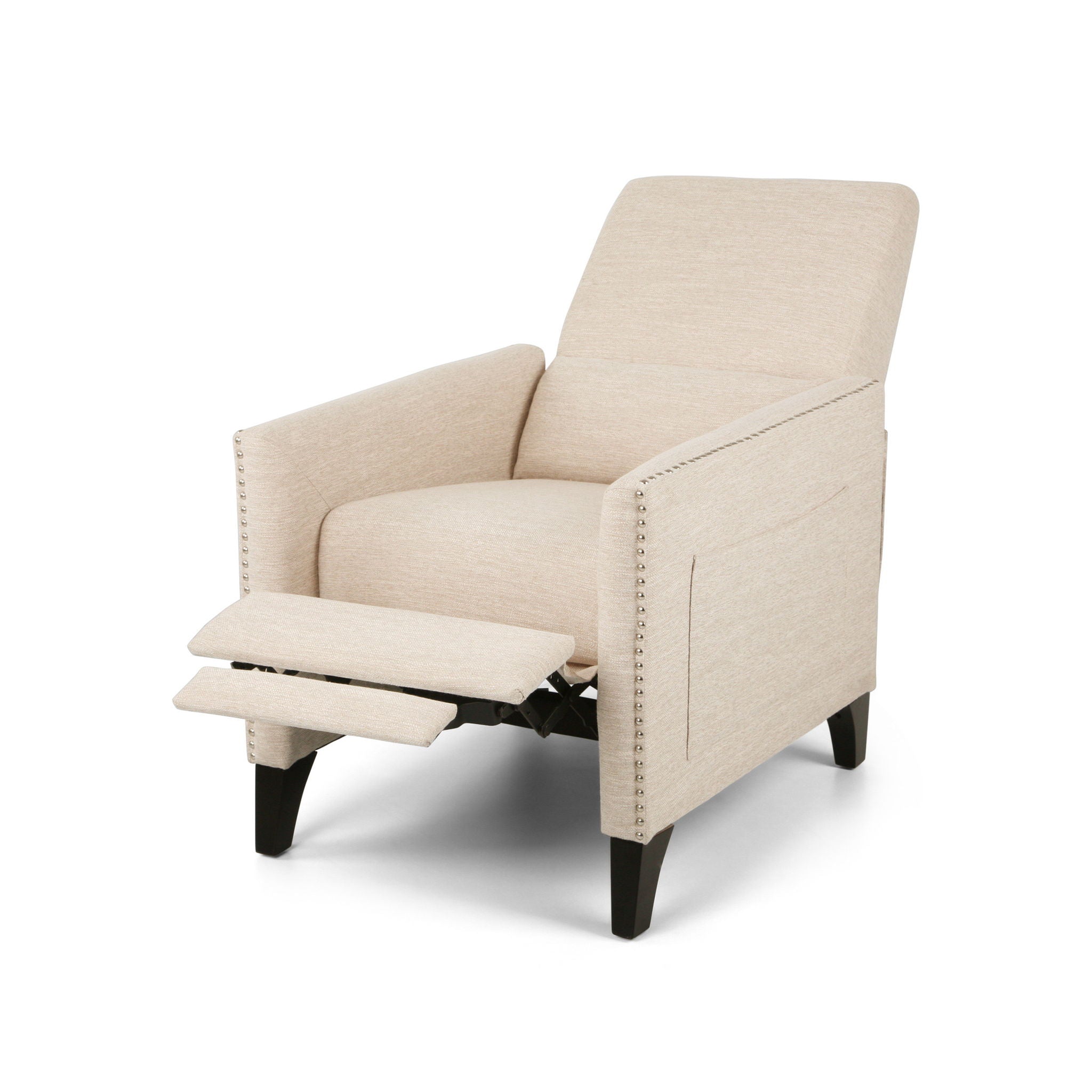 Kiersten - Contemporary Fabric Pushback Recliner